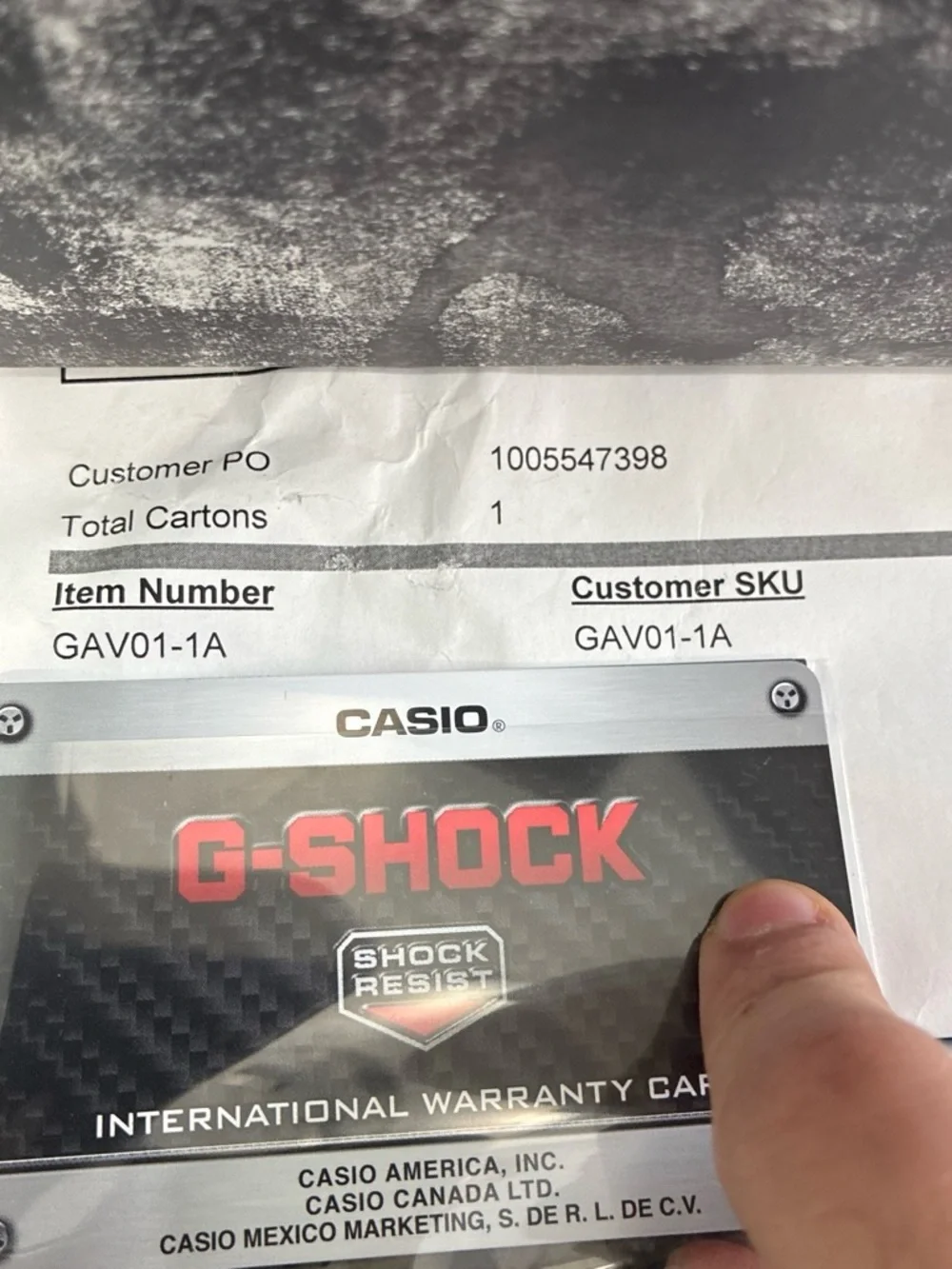 G-Shock GAV01-1A Alien eyes